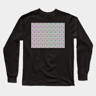 80's Repeating Pattern Long Sleeve T-Shirt